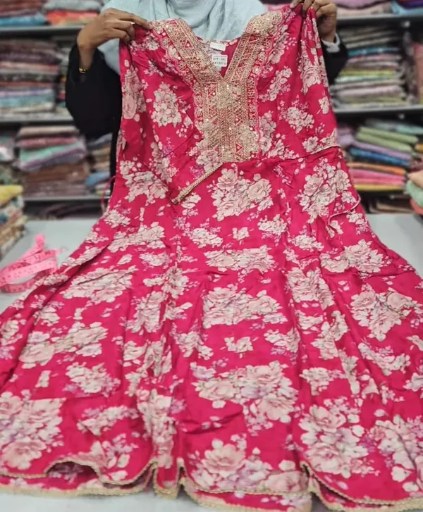 Premium Rayon Anarkali Long Top | AK1351